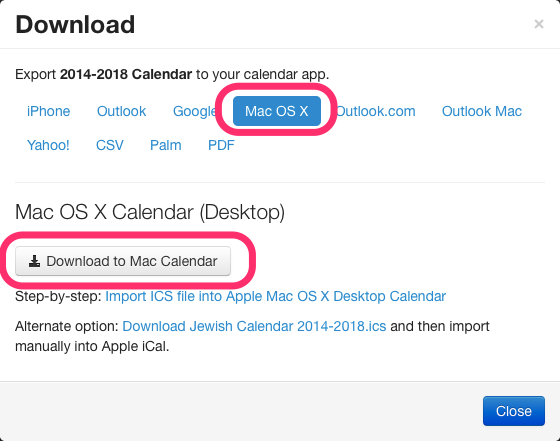 Free calendar program for mac